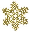 Tatted Christmas Star in gold OSW002