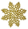 Tatted Christmas Star in gold OSW012